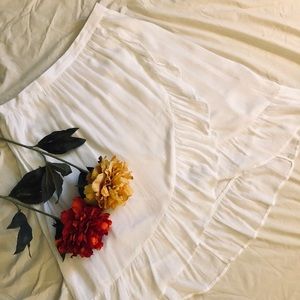 White Flowy Skirt